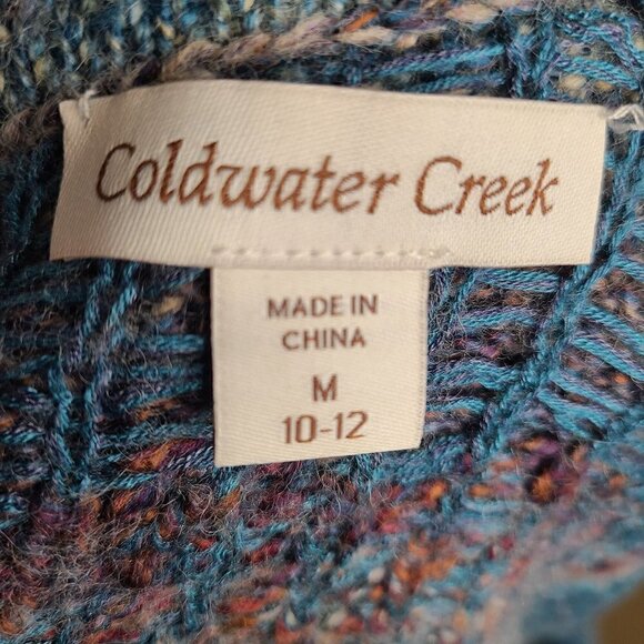 Coldwater Creek Wool Blend Cowl Neck Sweater Top - Picture 4 of 5